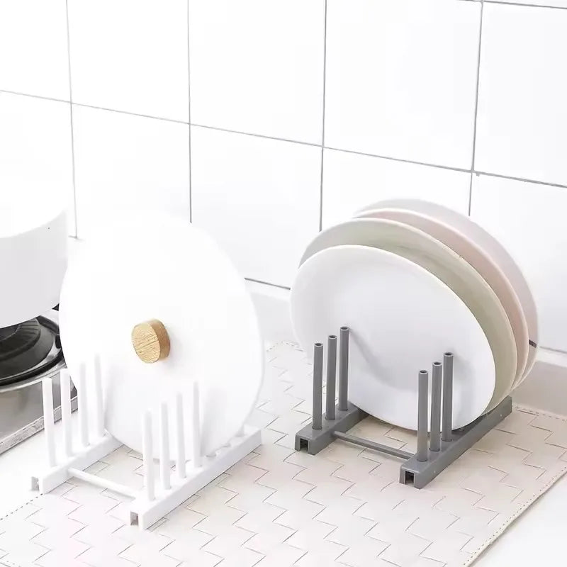 Kitchen Storage Rack for Pot Lids, Stainless Steel Creative Bowl and Dish Storage Rack, Kitchen Accessories