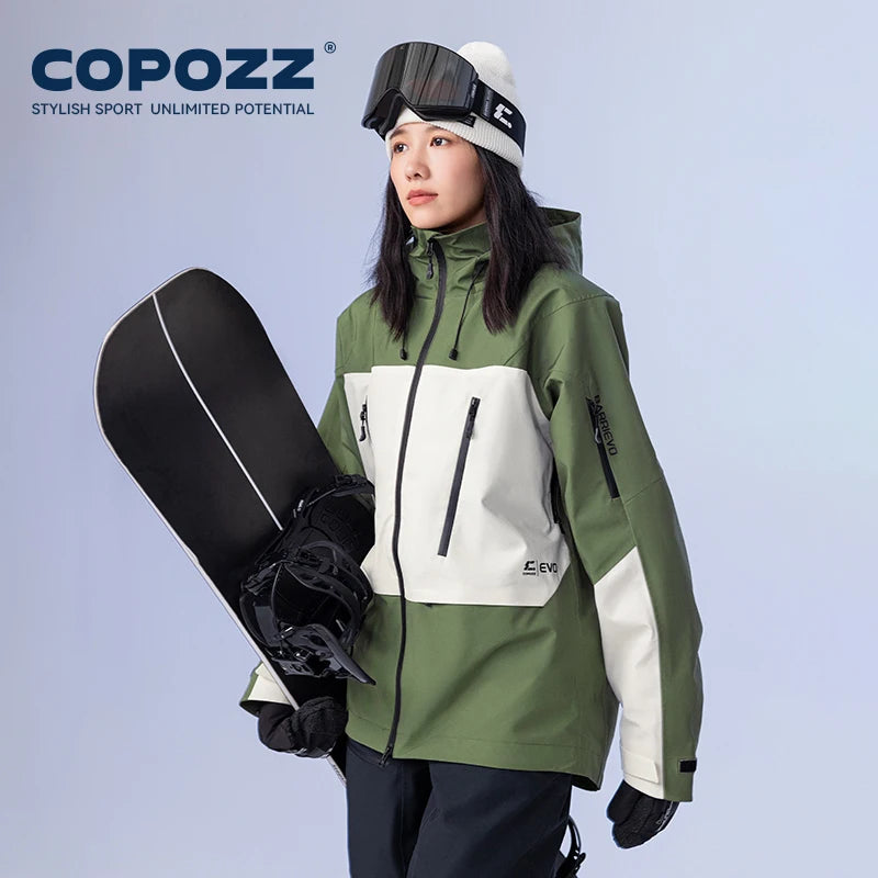 Giacca da sci COPOZZ 24304 con cappuccio