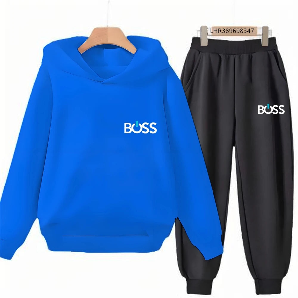 Children’s Printed Hoodie and Trousers Set
