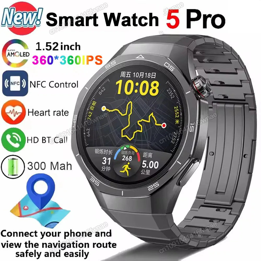 GPS Bluetooth Calling Smartwatch with Voice Assistant
