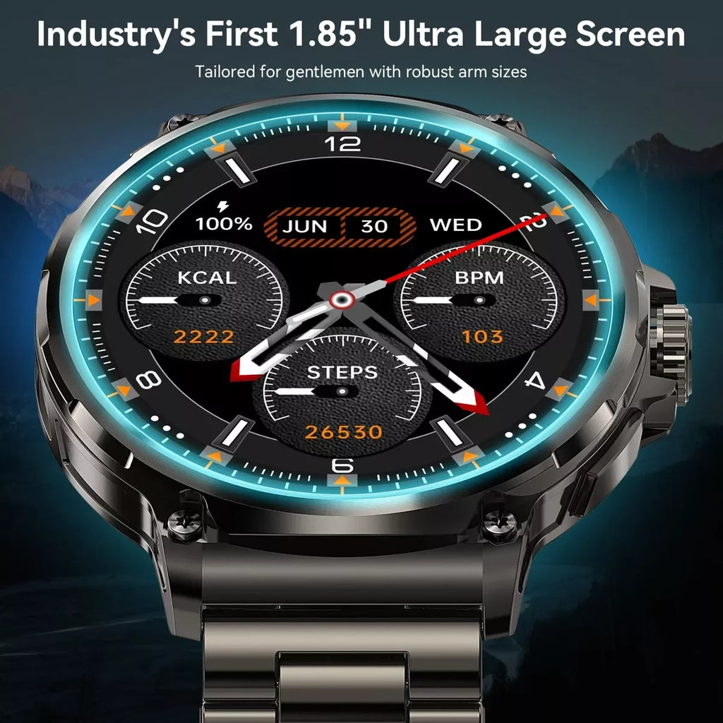 1.85″ AMOLED smartwatch with Bluetooth calling