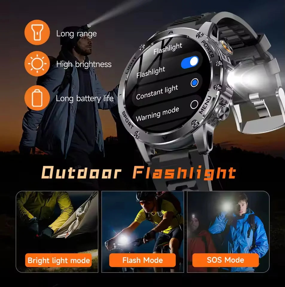 Smartwatch sportivo AMOLED da 1,7″ con chiamate Bluetooth