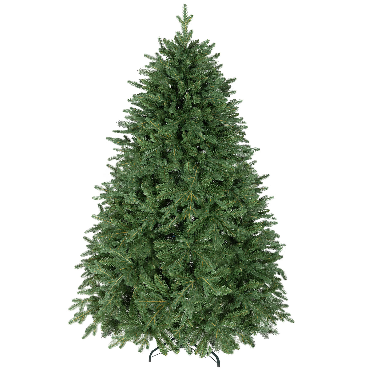 180cm Artificial Christmas Tree with 3026 Tips Realistic Nordic Pine Look Full Green Xmas Tree with Hinged Branches Flame Retardant Plastic Needles Foldable Steel Stand for Indoor Holiday Home Decor