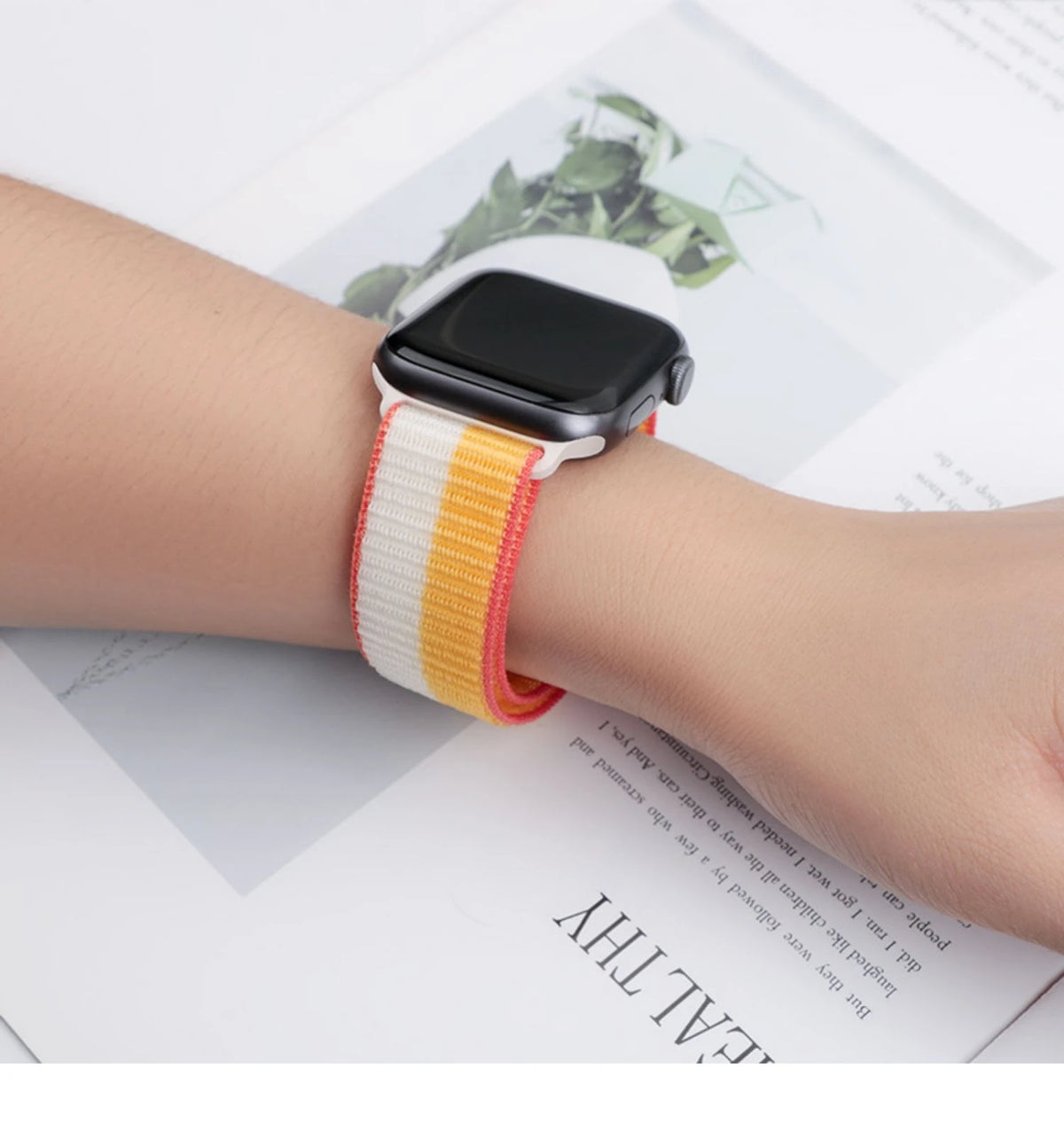 Nylon Loop Strap For Apple Watch Bands 46mm 44mm 45mm 40mm 41mm 42mm Bracelet iWatch Series 11 10 9 SE 8 7 6 5 4 Ultra 3 2 49mm