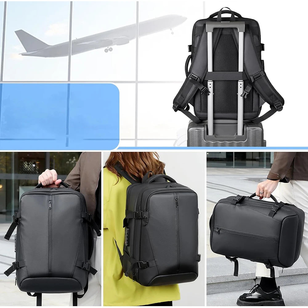 Zaino da viaggio espandibile con scomparto laptop, 20–35 L