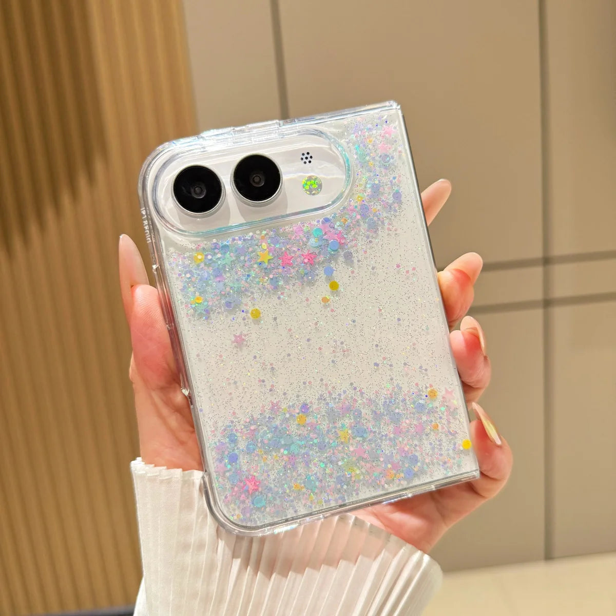 For iPhone Duo 5G Case Ultra-thin Skin-Friendly Gradient Soft Silicone Shockproof Protection Back Cover Accessories For 18 Fold