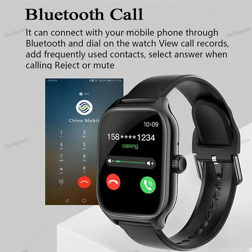 Smart Watch For Android IOS Watches 1.83inch HD Display Bluetooth Call Message Alert Music Sports Mode Smartwatch Men Women Ht22