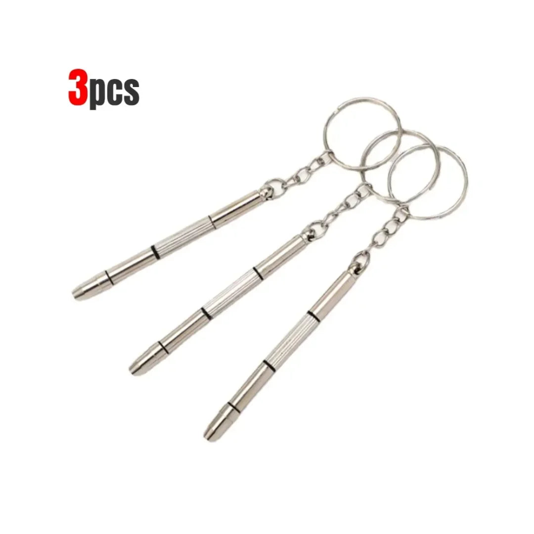 Glasses Screwdriver Eyeglass Screwdriver Watch Repair Kit with Keychain Portable Hand Tools Precision Screwdriver Tools