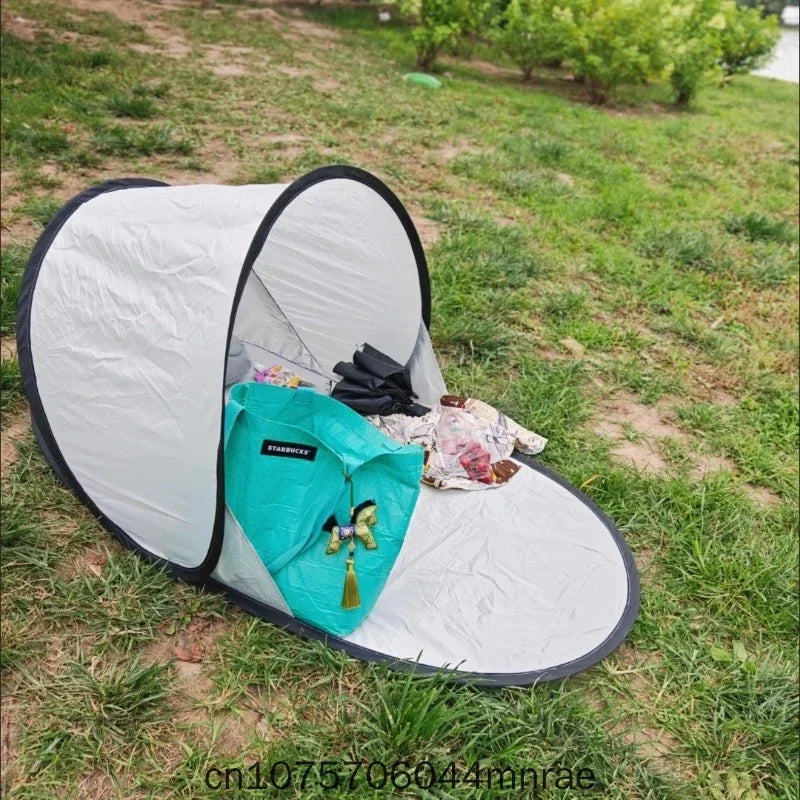 Outdoor Quick Opening Tent, Single Person Sun Protection and Shading, No Need to Set Up Beach, Automatic Folding, Lightweight