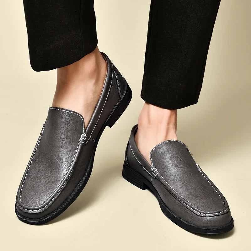Chaussures Homme Cuir Slip on Bureau Homme Chaussures Formelles Mariage Soirée Chaussures Habillées Homme Respirantes Confortables Mocassins