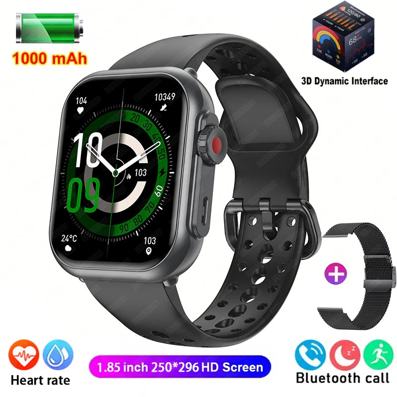 Watch Ultra 2 SE Men Women 1000mAh HD AMOLED 100+Sport Heart Rate Bluetooth Call GPS Track Waterproof Smartwatch For iOS Android