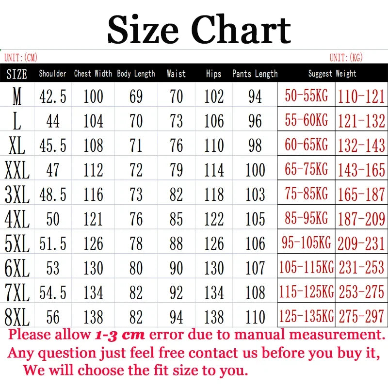 Conjunto de hombre tallas grandes 6XL 7XL 8XL moda nuevo otoño invierno traje para hombre sudadera pantalones de chándal conjunto masculino chaqueta de chándal