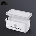 ABS Power Strip and Cable Organizer Box
