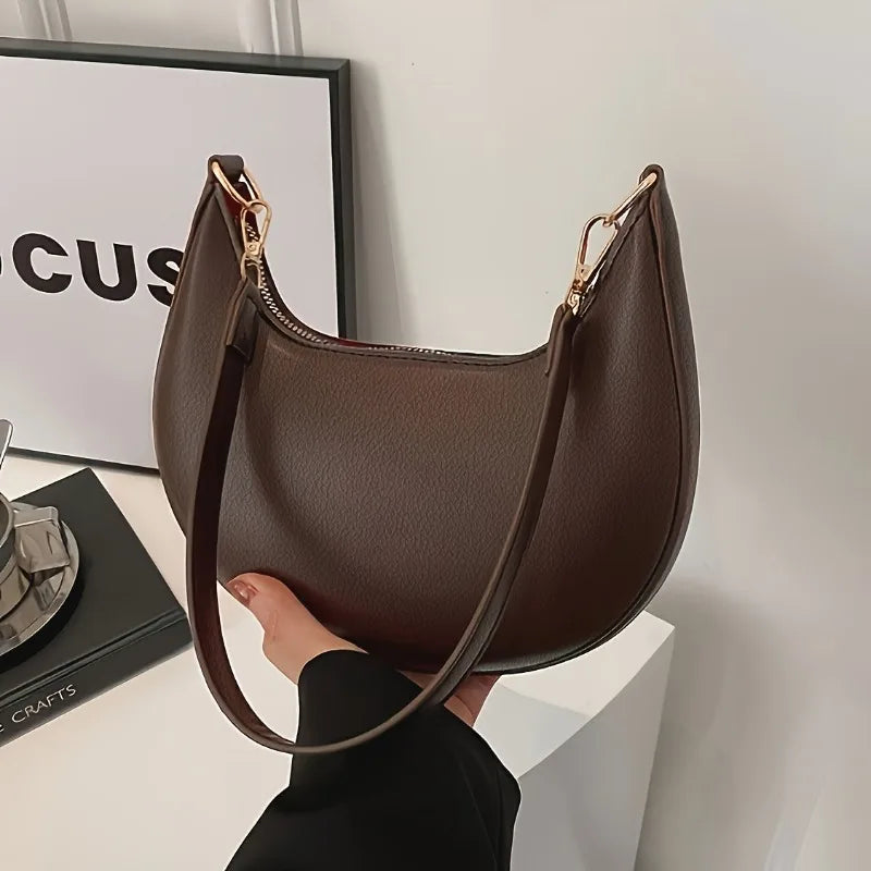 New Fashionable High-end Moon-shaped Baseball Bag Showing Luxury Women's Single Shoulder Bag Elegant Lady Handbags Bolso Mujer
