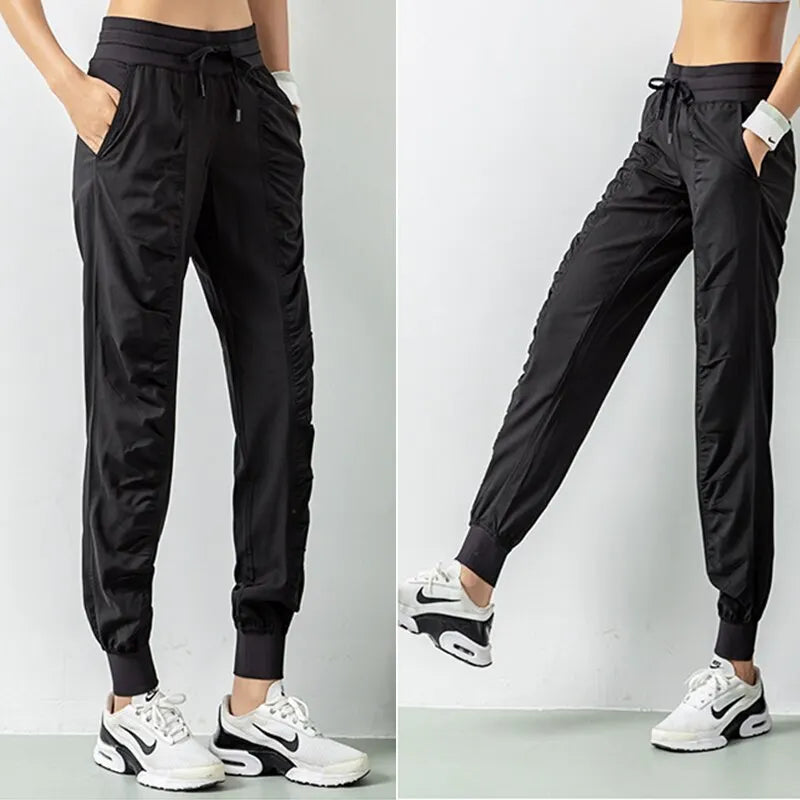 Pantaloni sportivi donna con coulisse e tasche