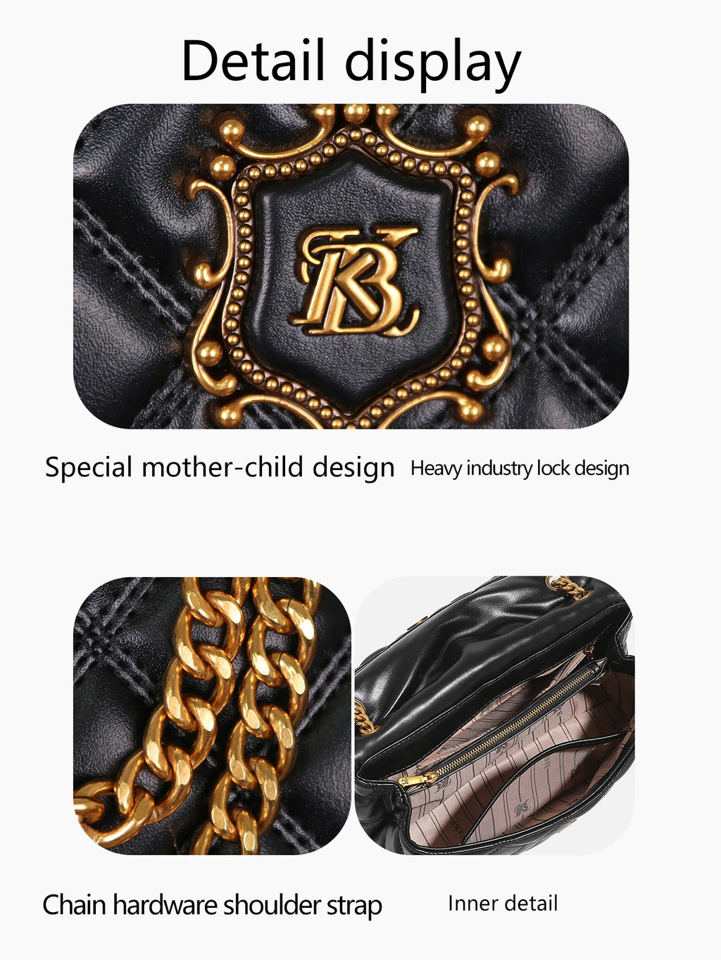 2026 Fashion New Luxury Handbag Joker Temperament Diamond Shoulder Bag High Sense Chain Large Capacity Elegant Commuter Bag One-