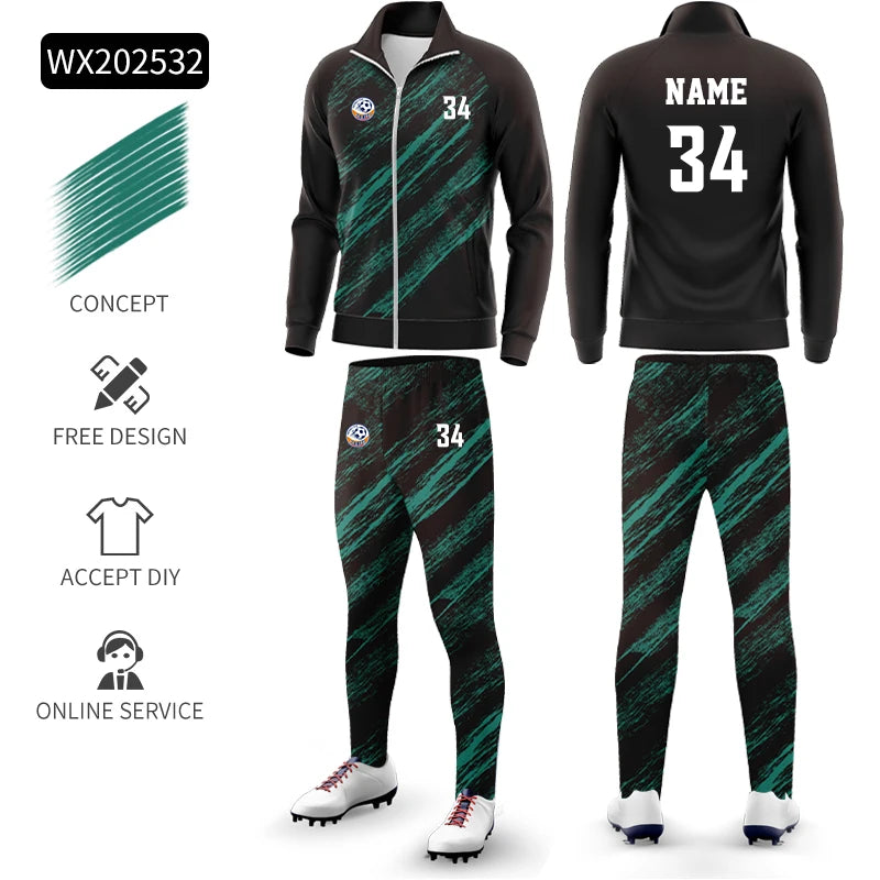 Completo sportivo uomo con zip, modello WX
