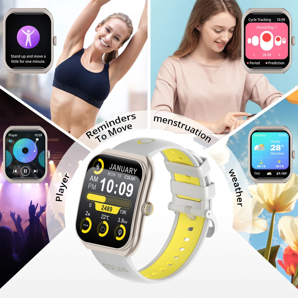 COLMI P86 AMOLED Smartwatch with Bluetooth Calling