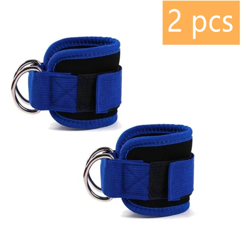 Adjustable Ankle Cuffs with Double D-Rings for Cable Training