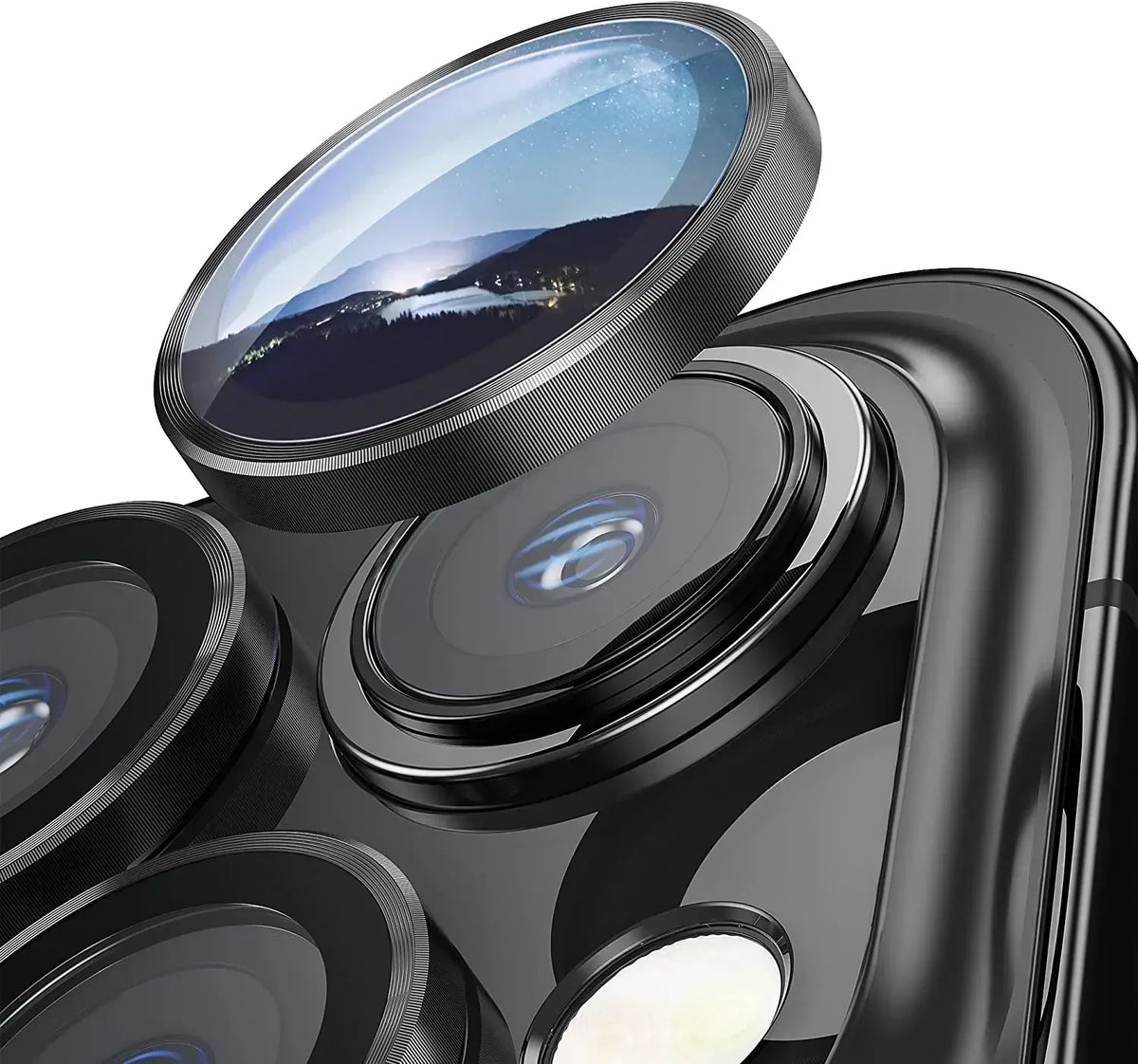 2-3Pcs Deep Purple Camera Lens Protector For IPhone 18 17 16 Pro Max 14Pro IPhone 15 14 Plus Glass Protection Film Accessory