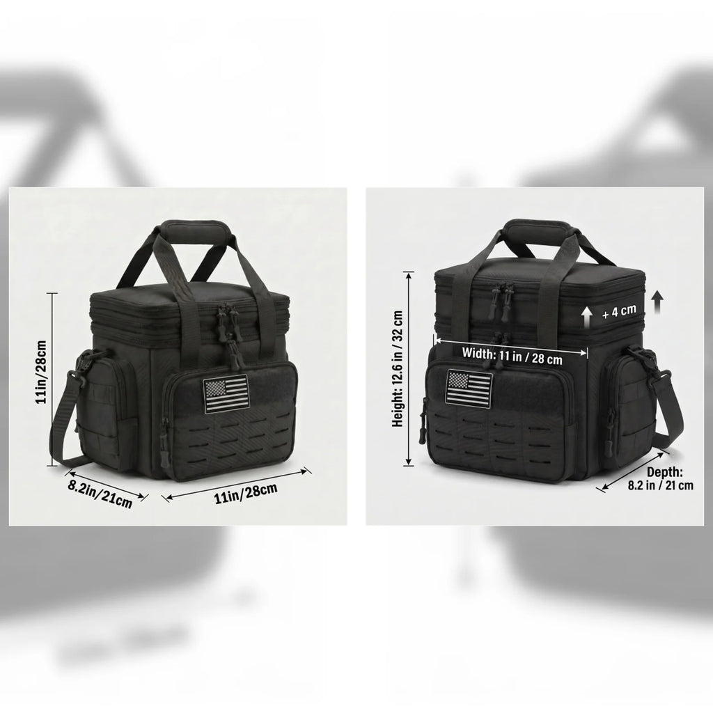 Unisex Tactical Insulated Lunch Bag with Expandable 18L Capacity, Leakproof and Heavy-Duty for Long-Lasting Cold Retention. Great for Daily Office Meal Transport, Work Commutes, Camping Trips, Picnics and All Outdoor Adventur