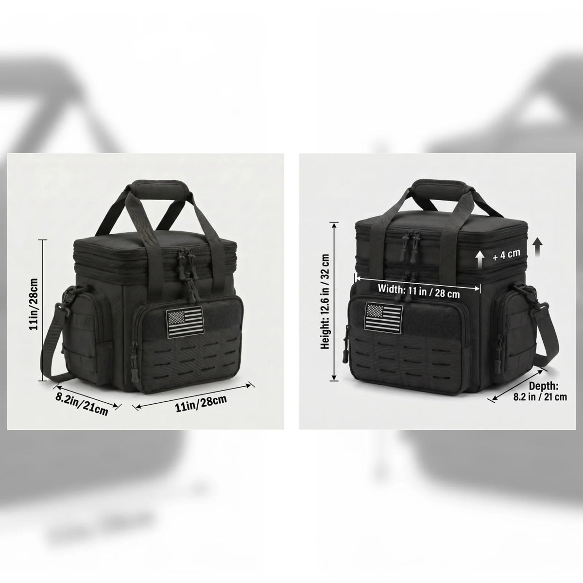 Unisex Tactical Insulated Lunch Bag with Expandable 18L Capacity, Leakproof and Heavy-Duty for Long-Lasting Cold Retention. Great for Daily Office Meal Transport, Work Commutes, Camping Trips, Picnics and All Outdoor Adventur