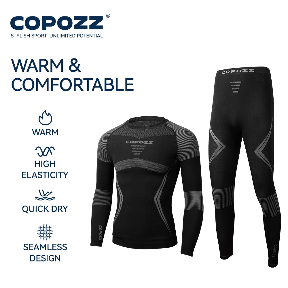 COPOZZ completo intimo sportivo, maglia e pantaloni