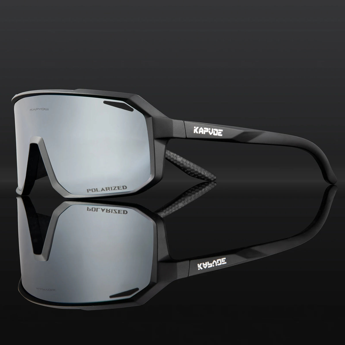 Kapvoe Cycling Glasses Men's Cycling Sunglasses MTB UV400 Polarized with Built-in Myopia Frame Bicycle Goggles Outdoor Sports Eyewear