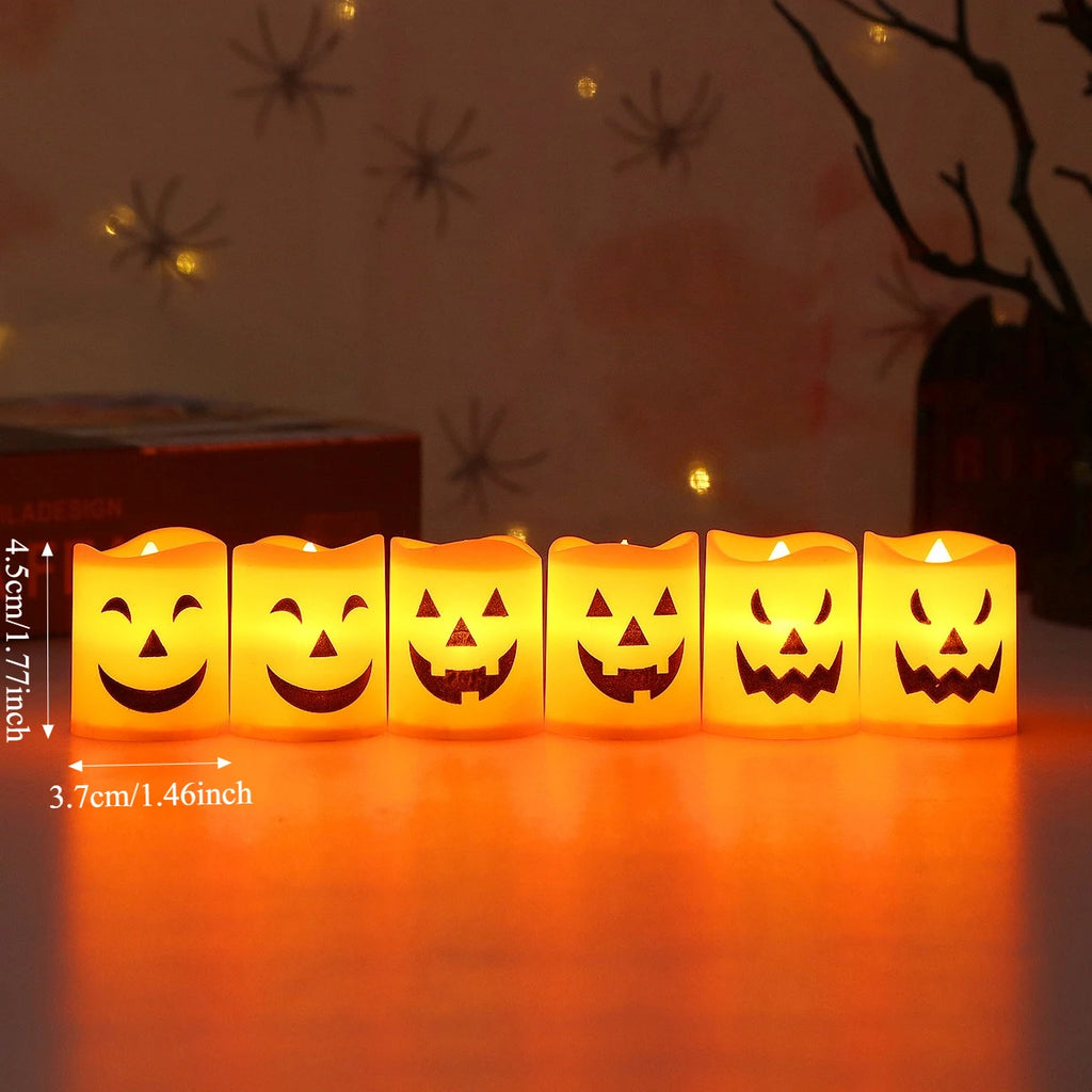 Set di 6 luci LED decorative per Halloween
