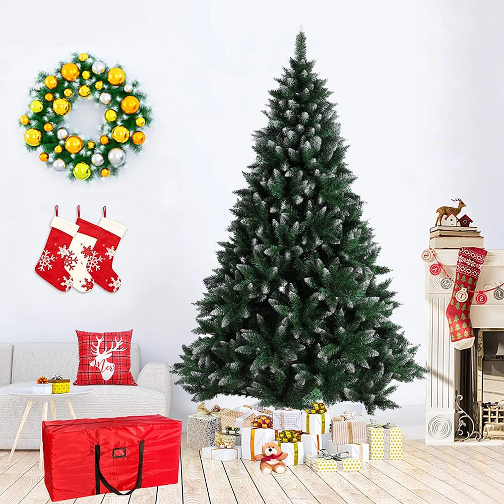 Artificial Christmas Tree with Stand, 120cm-240cm, for Christmas Decoration, Reusable (Christmas Tree With Snow)