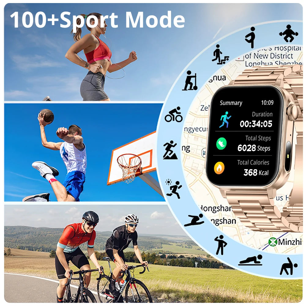 COLMI P80 Type-c Smartwatch Men Women Health Manager Bluetooth Call IP67 Waterproof Flashlight Smart Watch For Xiaomi iOS Phone