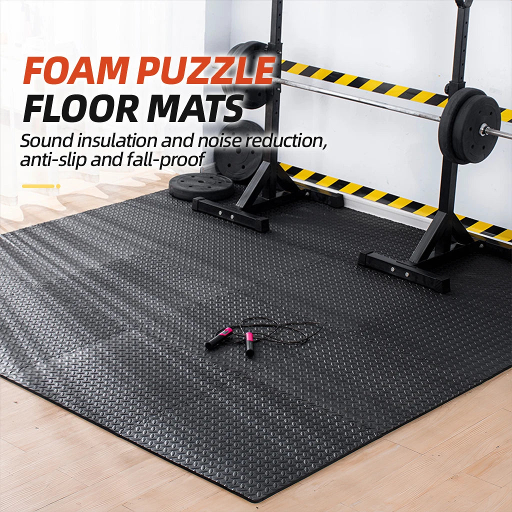 EVA Interlocking Gym Floor Mats, 31 × 31 cm
