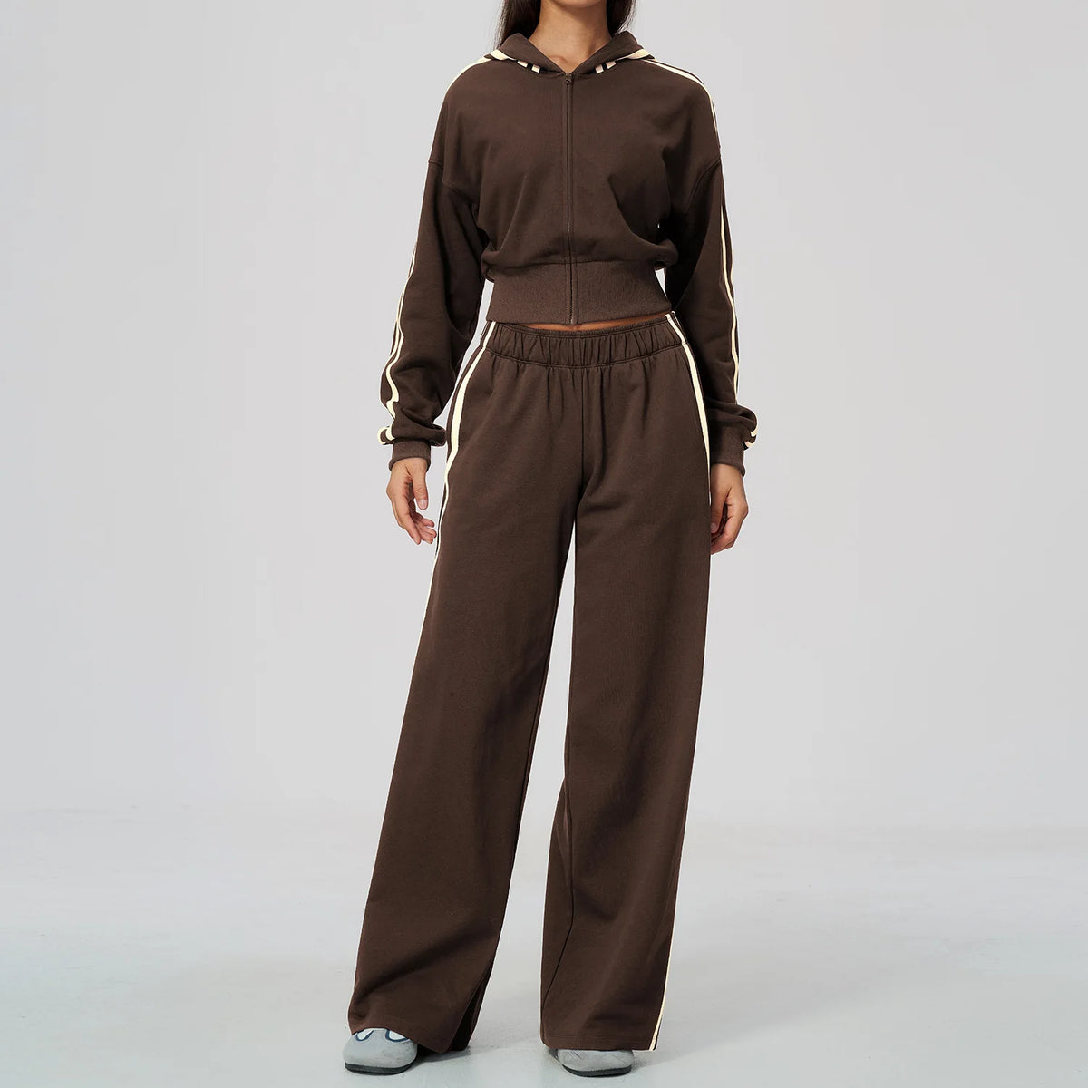 Ensemble yoga femme, 2 pièces, veste et pantalon