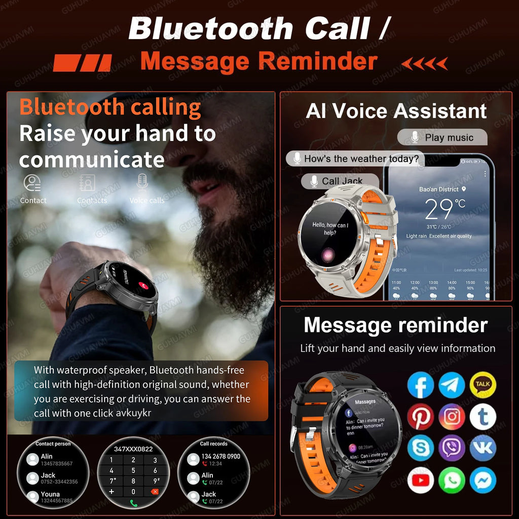 Smartwatch sportivo con GPS, display AMOLED e chiamate Bluetooth