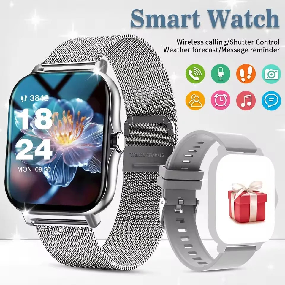 2026 New Bluetooth Call Smart Watch Information Push Men Women Health Monitoring Watch Pedometer Smartwatch For Android IOS HT30