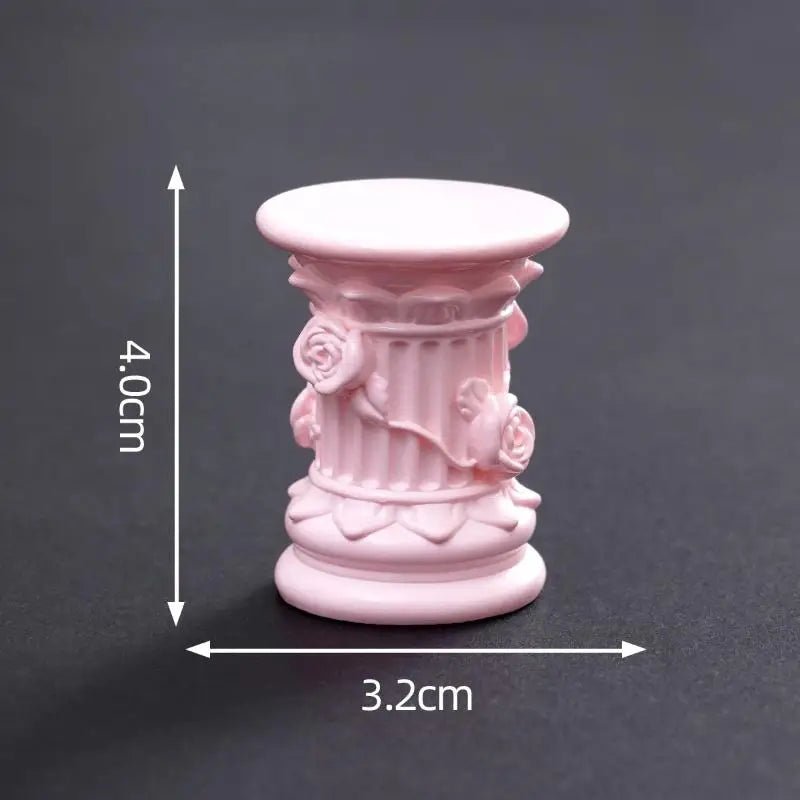 Décoration d'intérieur pour maison, salle à manger et jardin, paysage, bougeoir sur piédouche avec colonne romaine et pilier grec, figurine sculptée