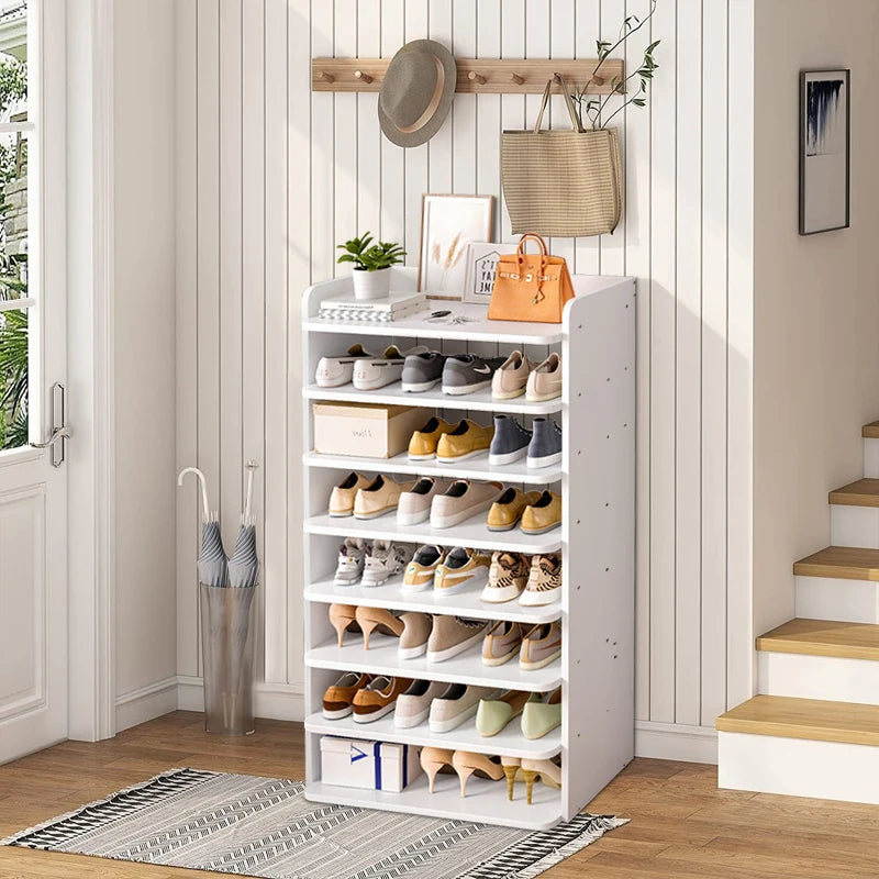【Breeins】Meuble à chaussures à plusieurs niveaux pour entrée, étagère de rangement pour chaussures, meuble de décoration d'intérieur