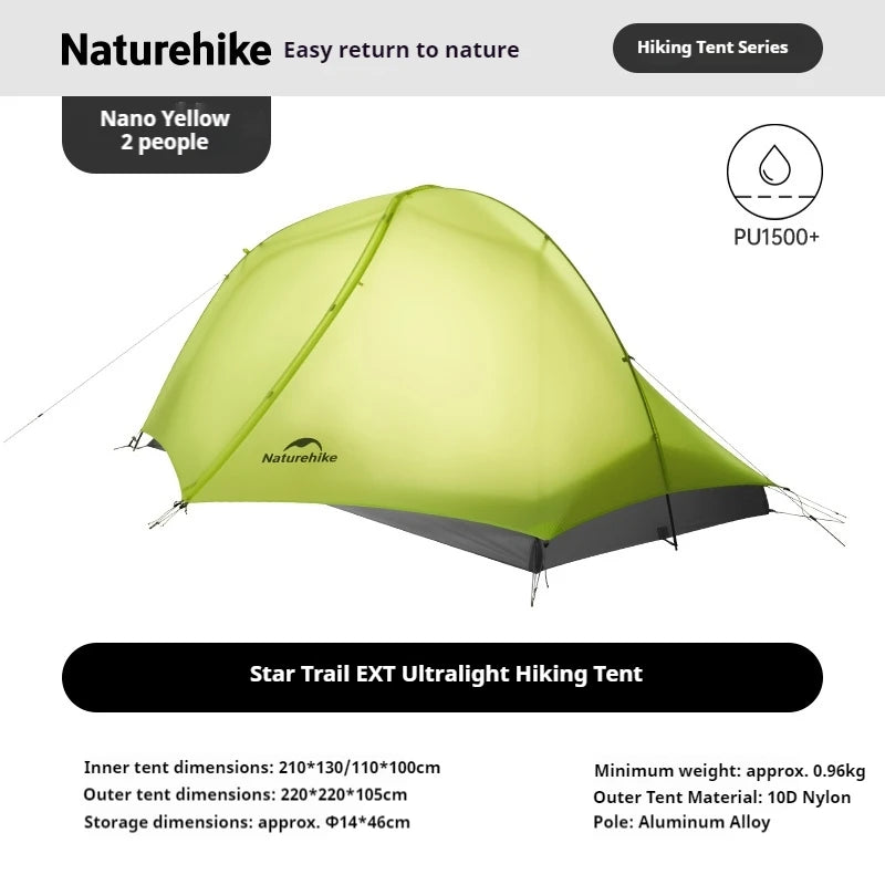 Tenda da trekking Naturehike Star Trail EXT per 1–2 persone
