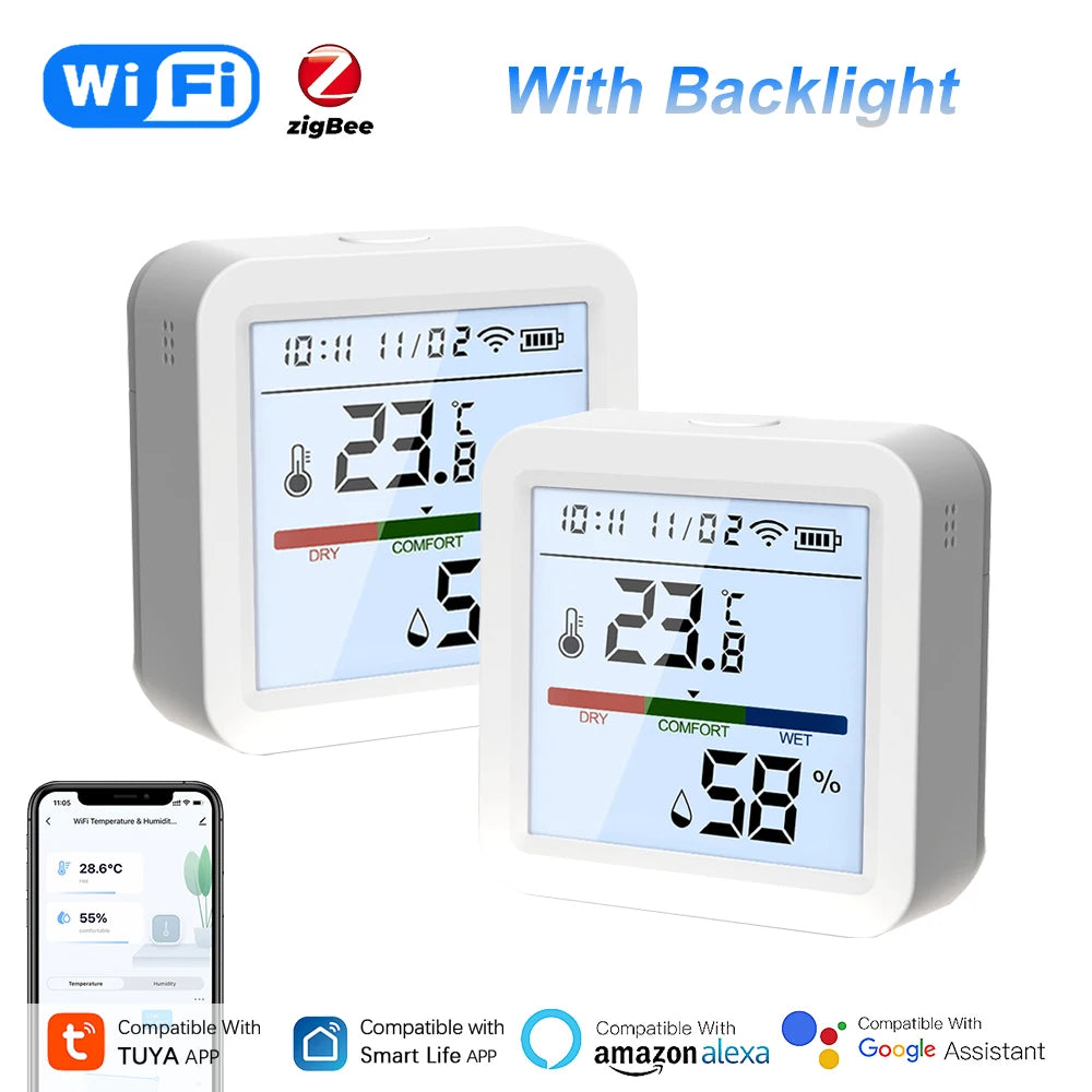 Sensore Zigbee di temperatura e umidità Tuya