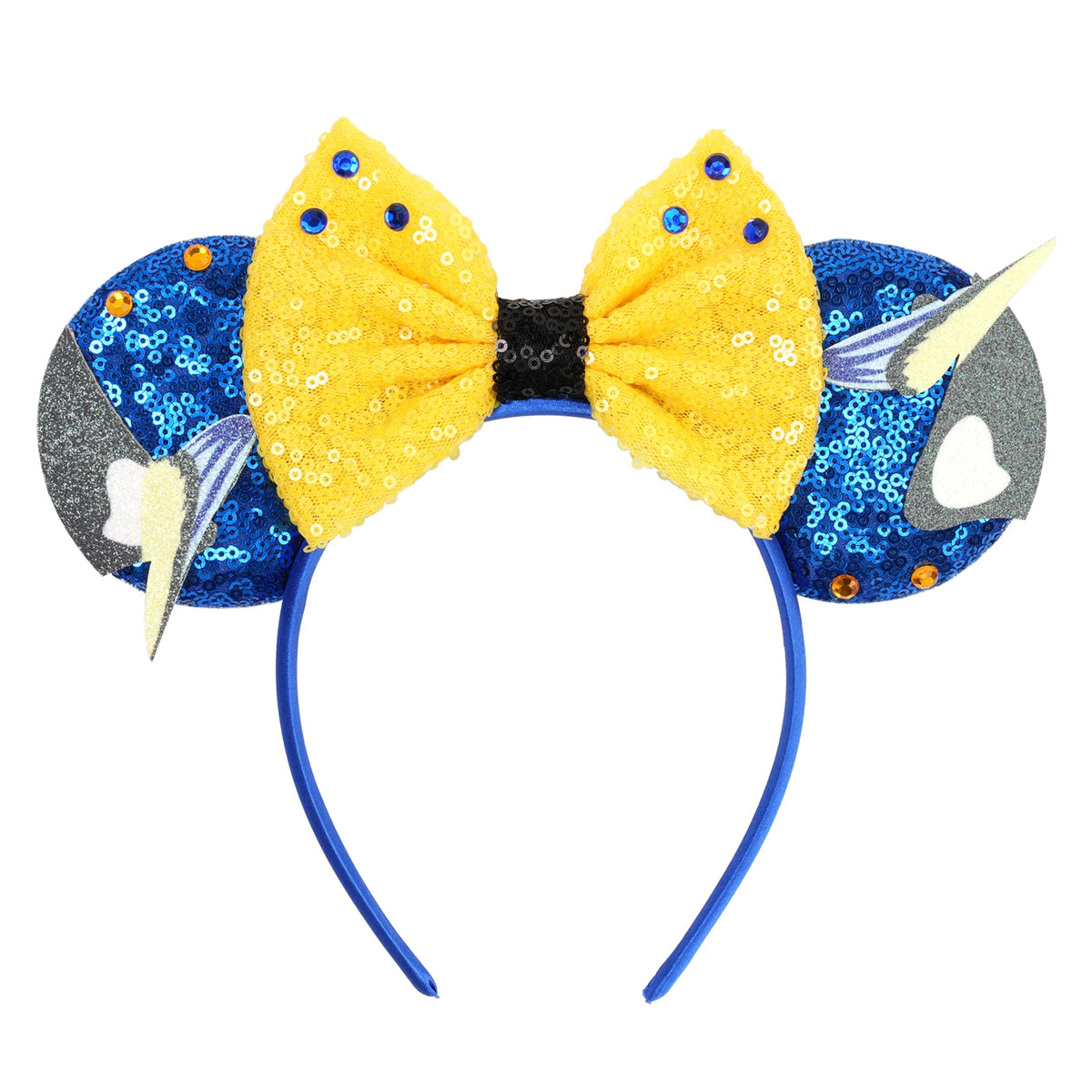2026 New Style Sequin Ear Headband Sequin Bows Girl Adult Kids Halloween Party Cosplay Hair Accessories Princess Hairband
