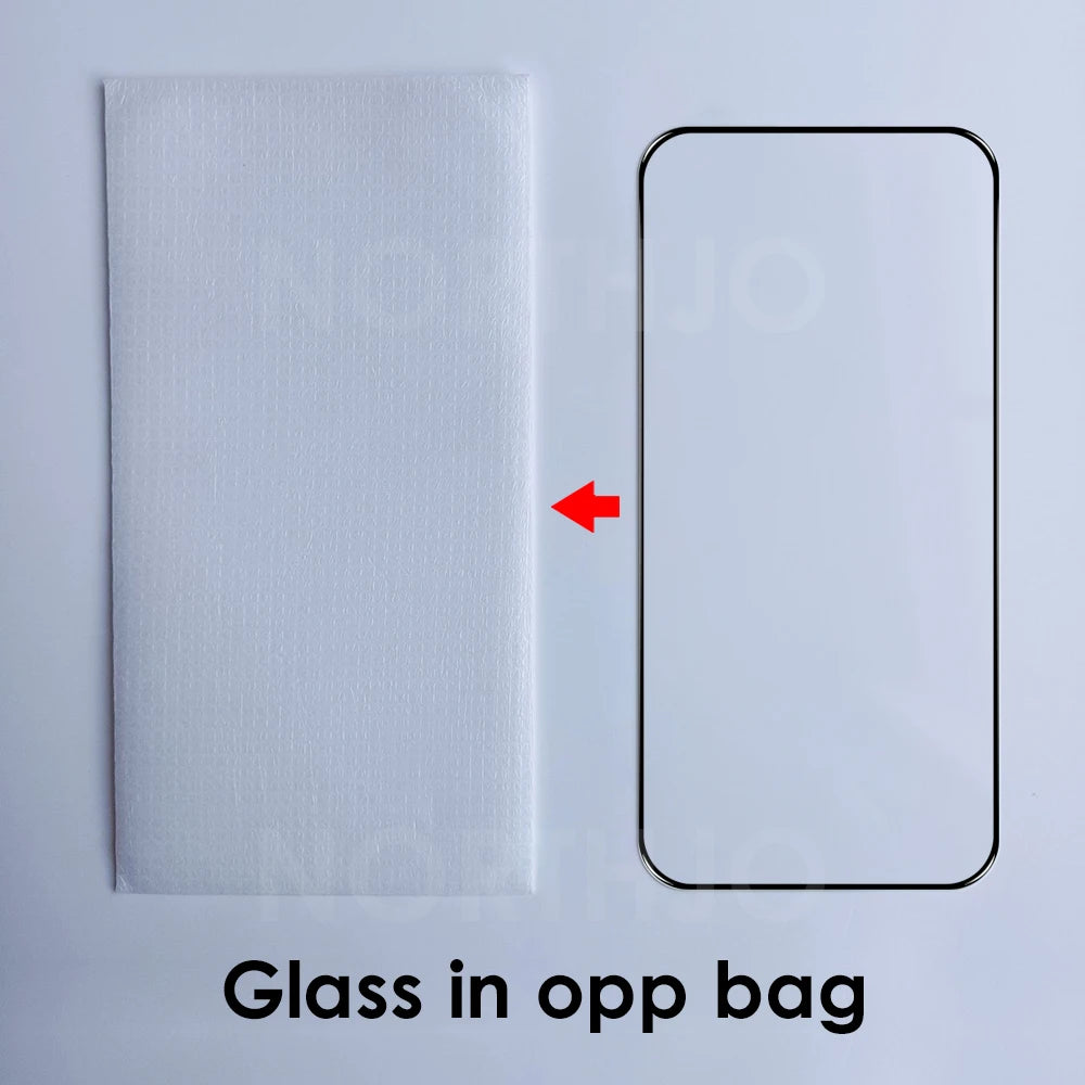 25Pcs For iPhone 18 17 Air Pro Max 16 15 14 Plus 13 12 11 XR Tempered Glass Film Full Covering Silk Printing Screen Protector