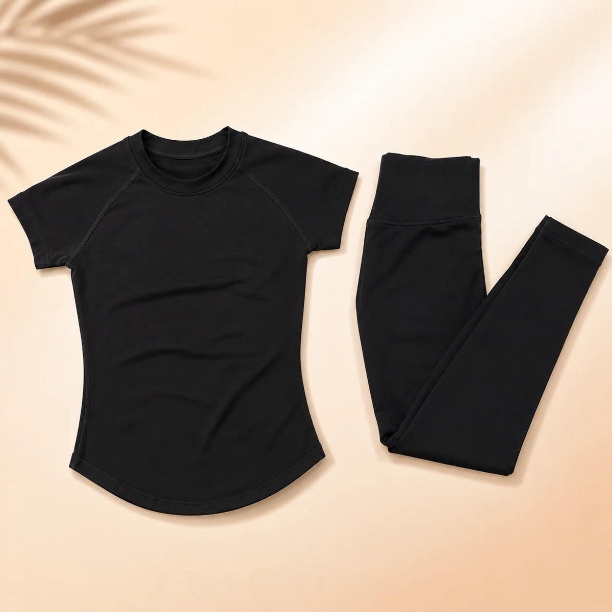 Ensemble yoga femme, 2 pièces, haut et legging
