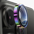 Original Deep Purple Camera Lens Protection For iPhone DUO 18Pro 18 ProMax 16 15 14 17ProMax Tempered Glass Protector Accessory