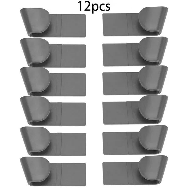 1/2/12pcs Pot Lid Holder Wall-Mounted Hanging Holder for Pan Pot Cover Rack Plastic Kitchen Storage Rack Kitchen Organizer