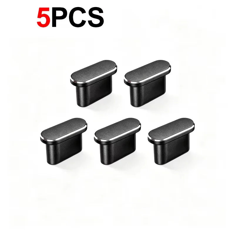 1-5Pcs Metal USB Type C Dust Plug For iPhone 18 17 16 Pro Max Mobile Phone Type-C Charging Port Protector Cover Cap Stopper