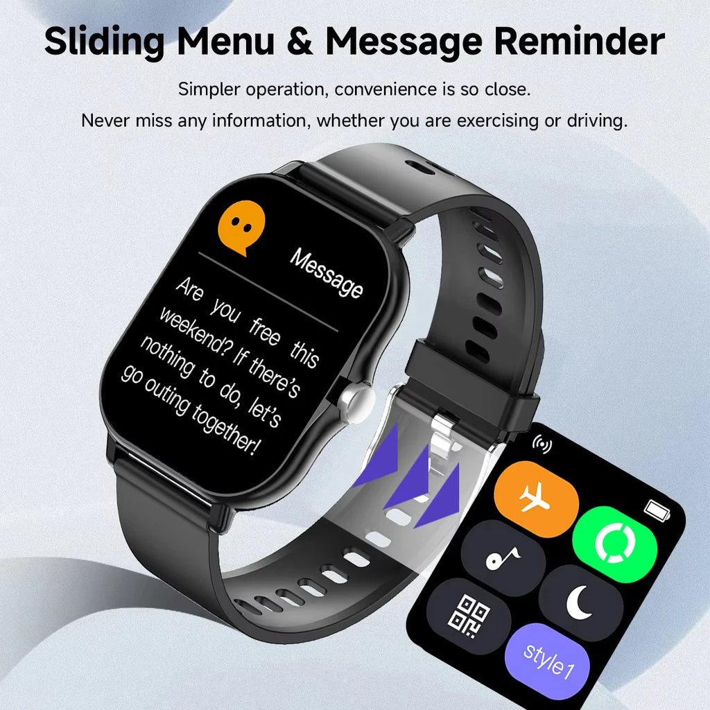 LAXASFIT Y13 smartwatch con chiamate Bluetooth