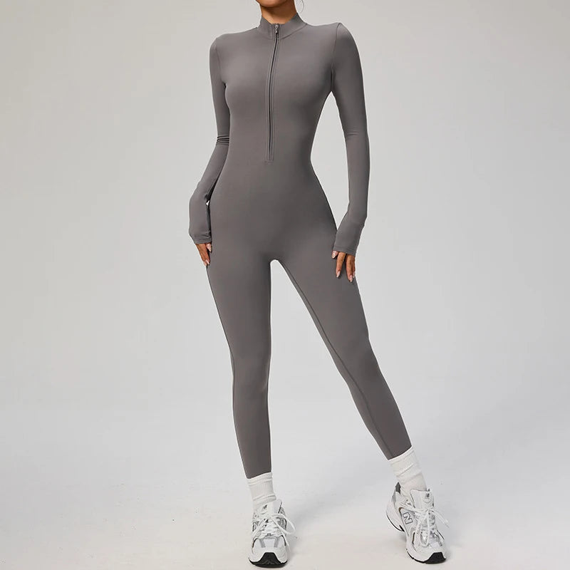 Sportoverall für Damen, mit Reißverschluss