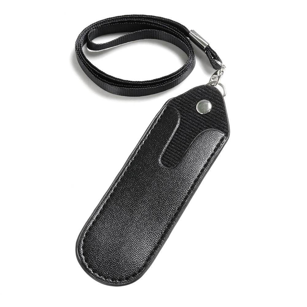 Compact, Lightweight, and Stylish Faux Leather Vape Holder Pouch with Neck Strap Lanyard for Electronic Cigarettes