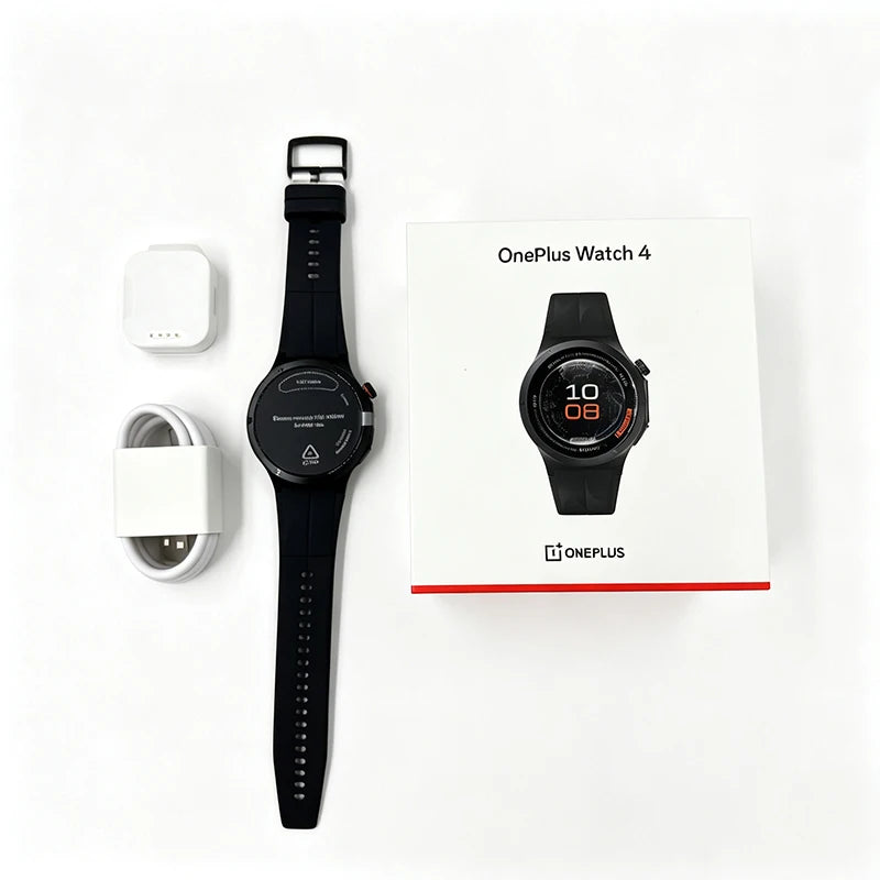 OnePlus Watch 4 smartwatch in titanio