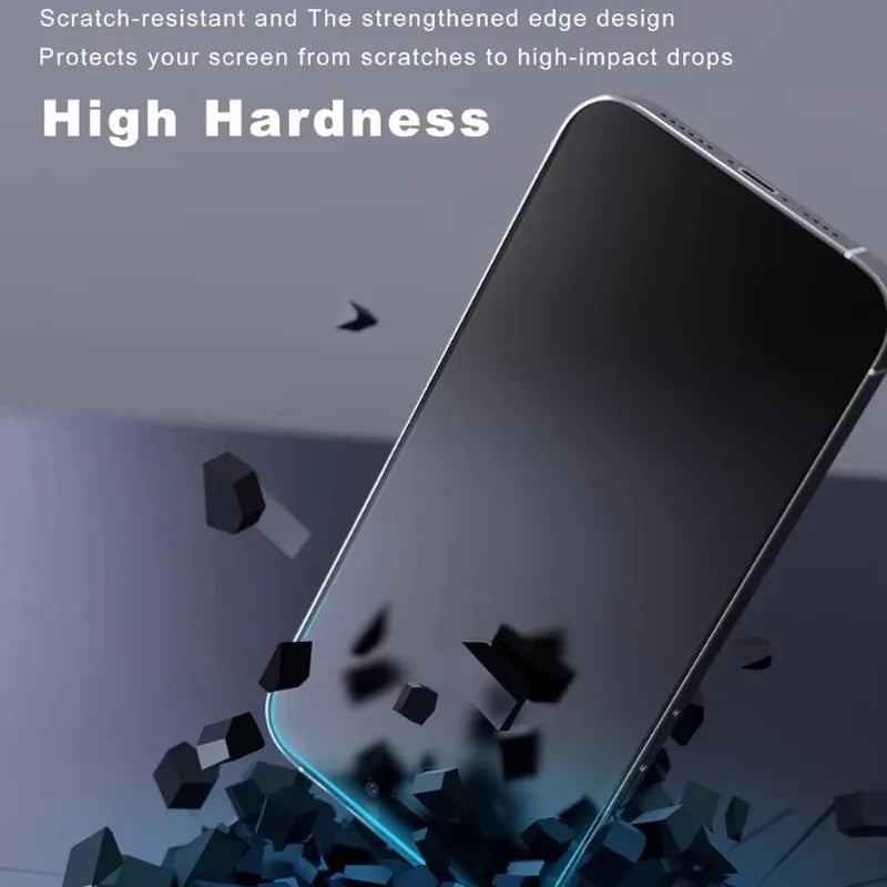 4PCS Full Cover Matte Privacy Screen Protector For iPhone 15 17 16 Pro 13 14 Pro Max 8 7 Plus 16e Air SE XS X XR Anti-Spy Film